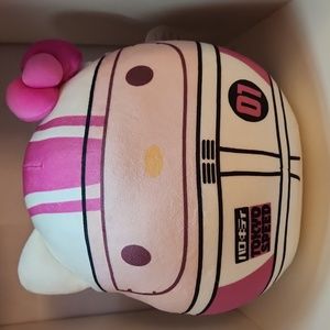Sanrio Hello Kitty Pink & White Tokyo Speed Racer Squishmallow